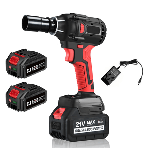 1000 NM Cordless Impact Wrench Gun with 2 Batteries and Charger