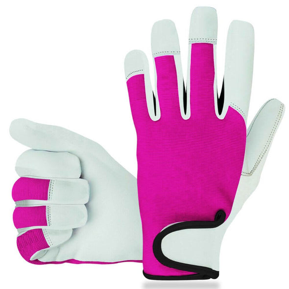 Heavy Duty Protective Leather Gardening Gloves